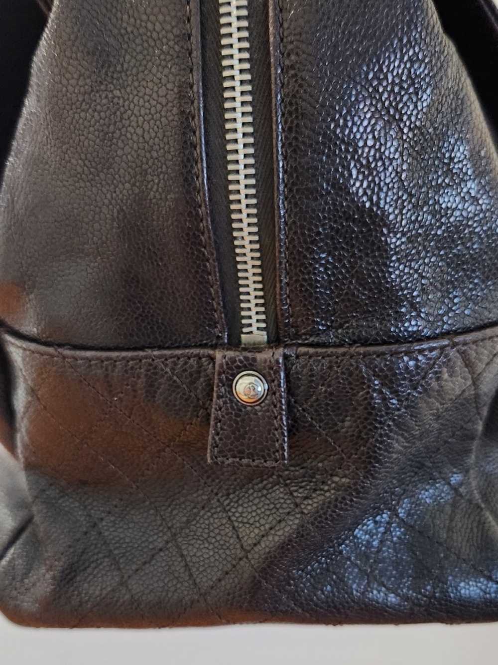 CHANEL Caviar Leather (Brown) Tote/Satchel - Picture 8 of 16